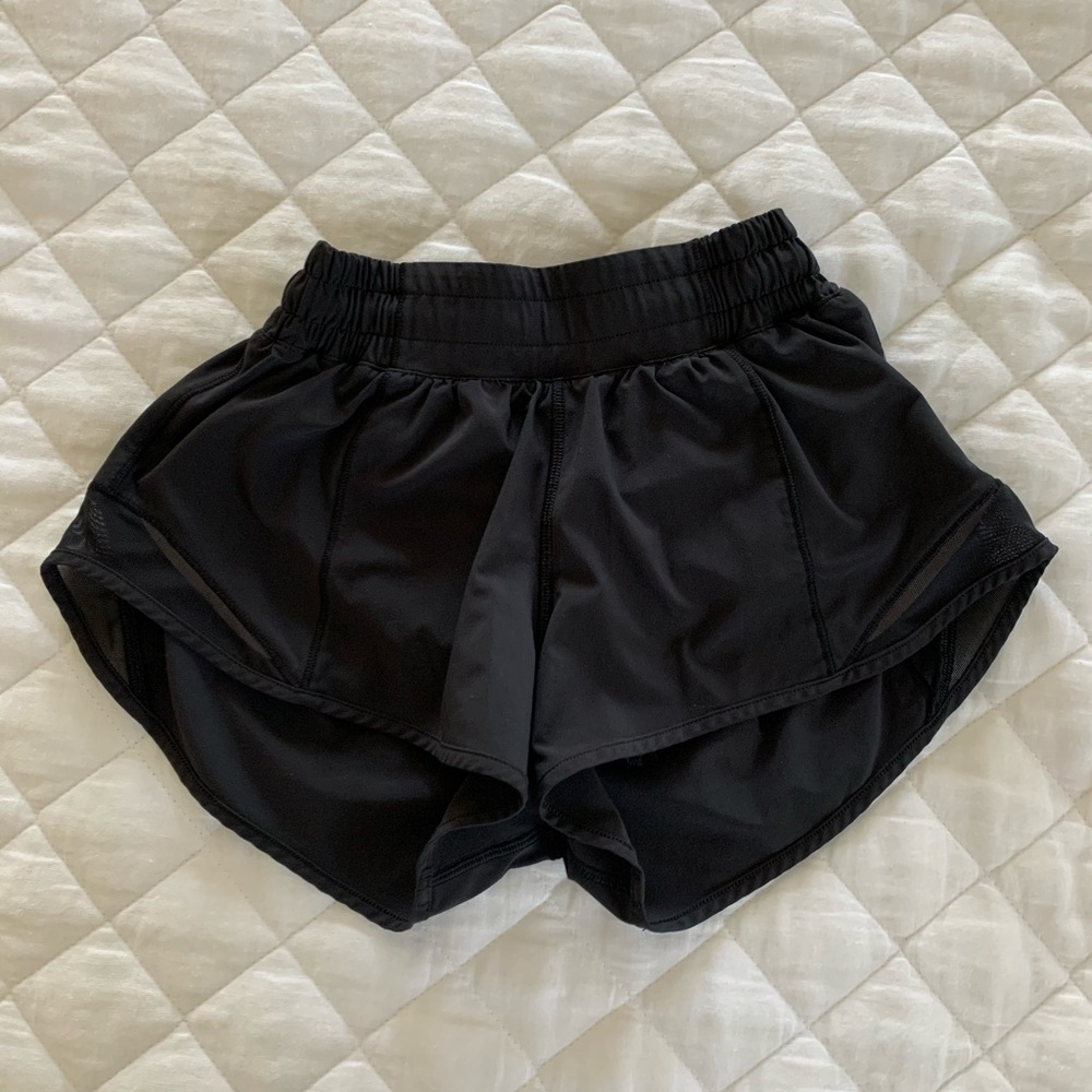 Lululemon Black Hotty Hot Shorts